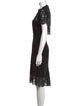 Diane von Furstenberg Lace Pattern Midi Length Dress