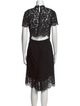Diane von Furstenberg Lace Pattern Midi Length Dress