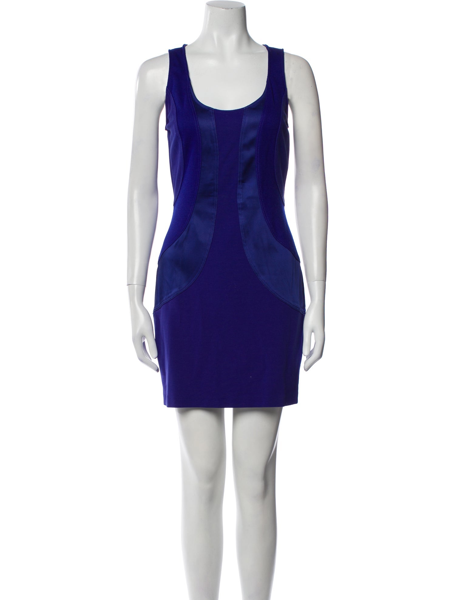Diane von Furstenberg Scoop Neck Mini Dress