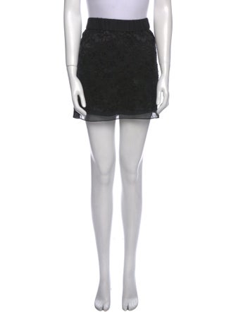 Diane von Furstenberg Lace Trim Embellishment Mini Skirt