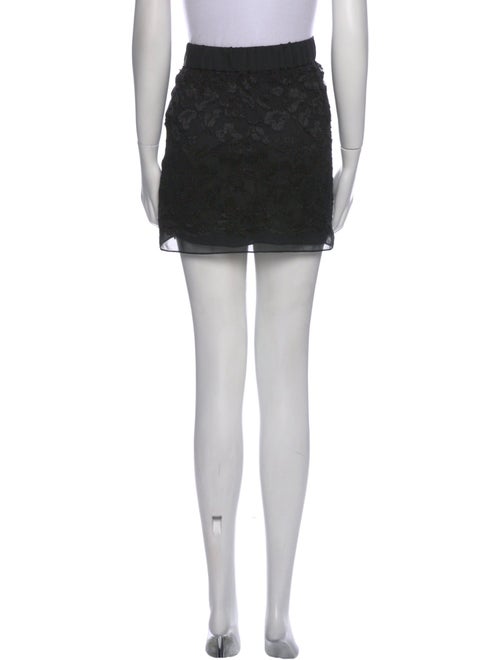 Diane von Furstenberg Lace Trim Embellishment Mini Skirt