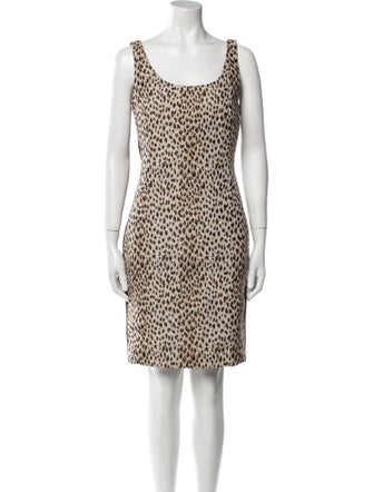 Diane von Furstenberg Animal Print Mini Dress