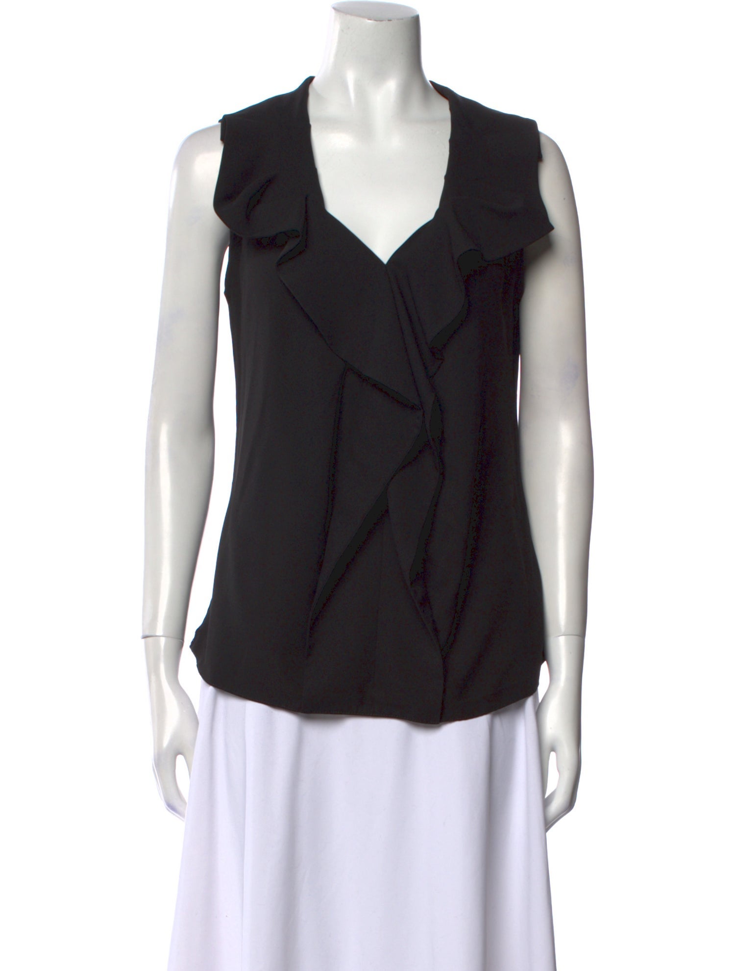 Diane von Furstenberg V-Neck Sleeveless Blouse