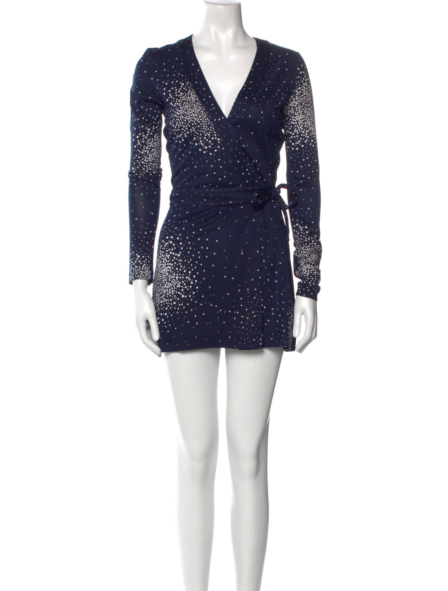 Diane von Furstenberg Silk Polka Dot Print Romper