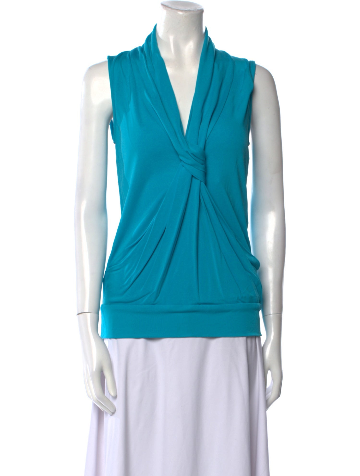 Diane von Furstenberg V-Neck Sleeveless Blouse