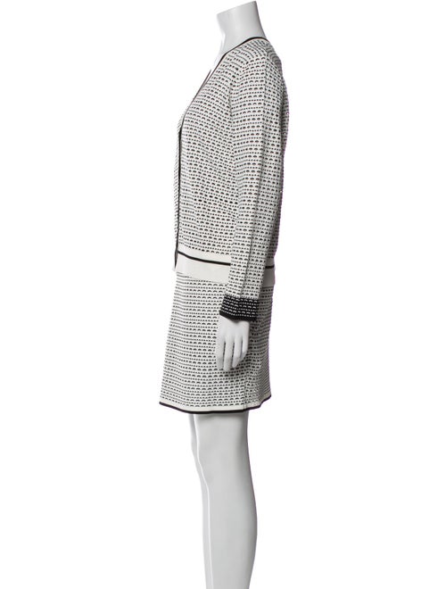 Diane von Furstenberg Printed Eyelet Trim Skirt Set