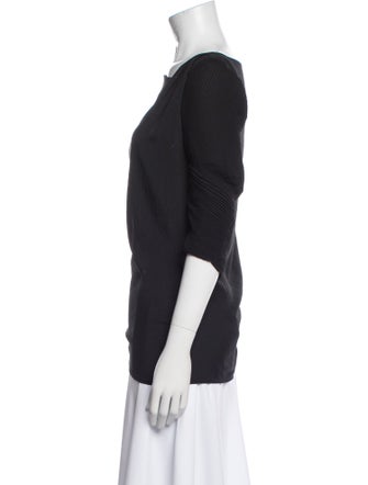 Diane von Furstenberg Cowl Neck Three-Quarter Sleeve Top