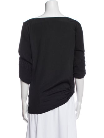 Diane von Furstenberg Cowl Neck Three-Quarter Sleeve Top