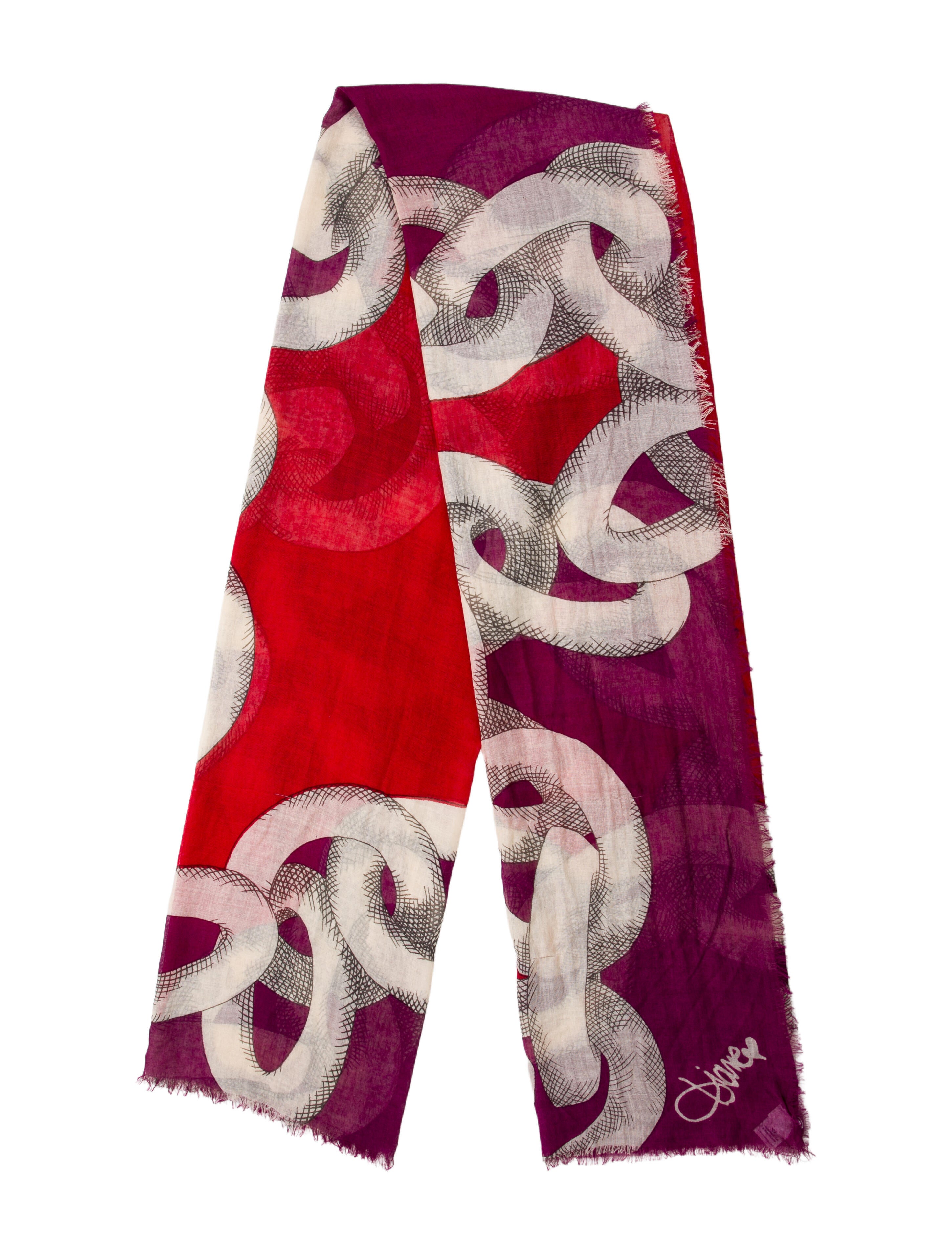 Diane von Furstenberg Cashmere Printed Shawl