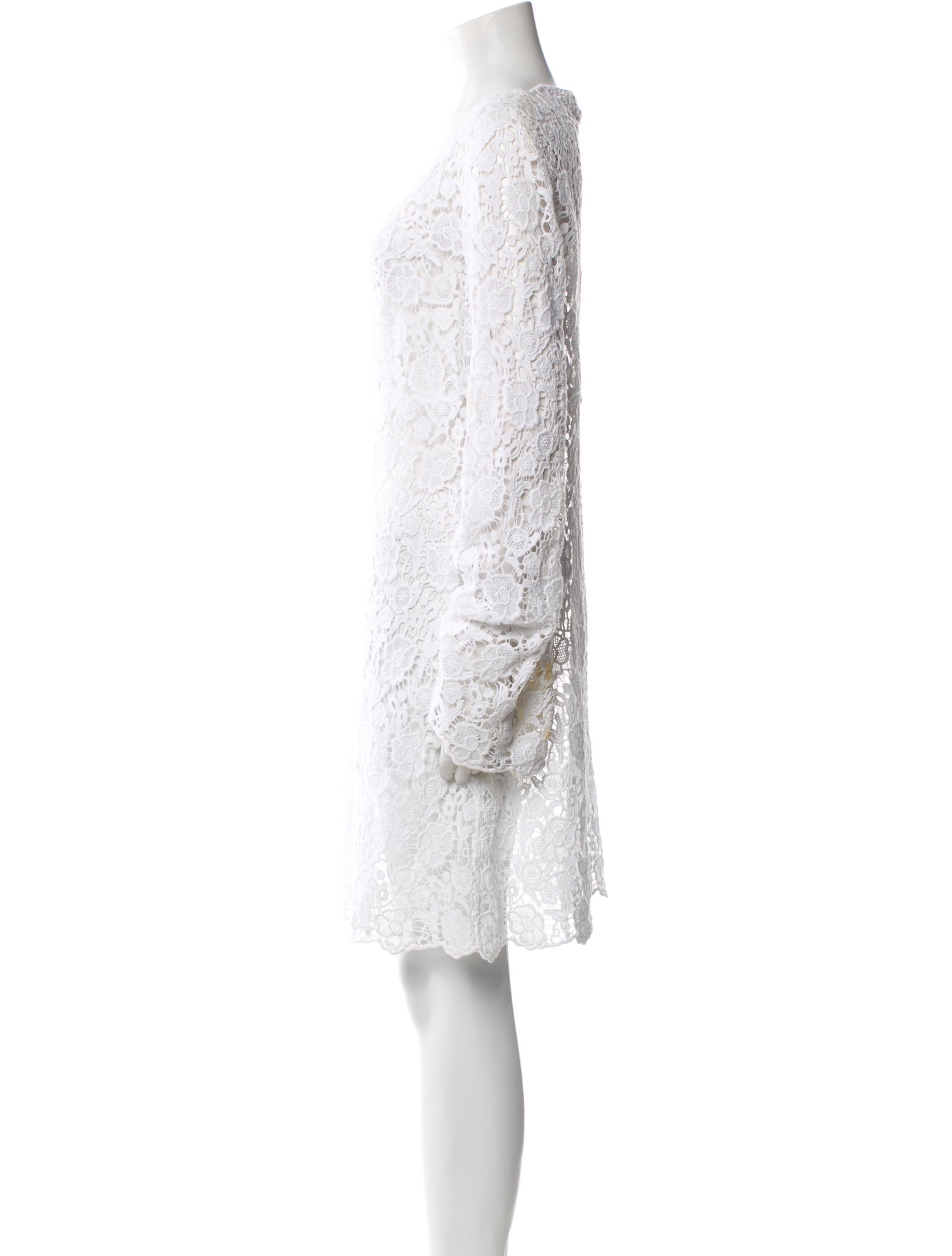 Diane von Furstenberg Lace Pattern Mini Dress