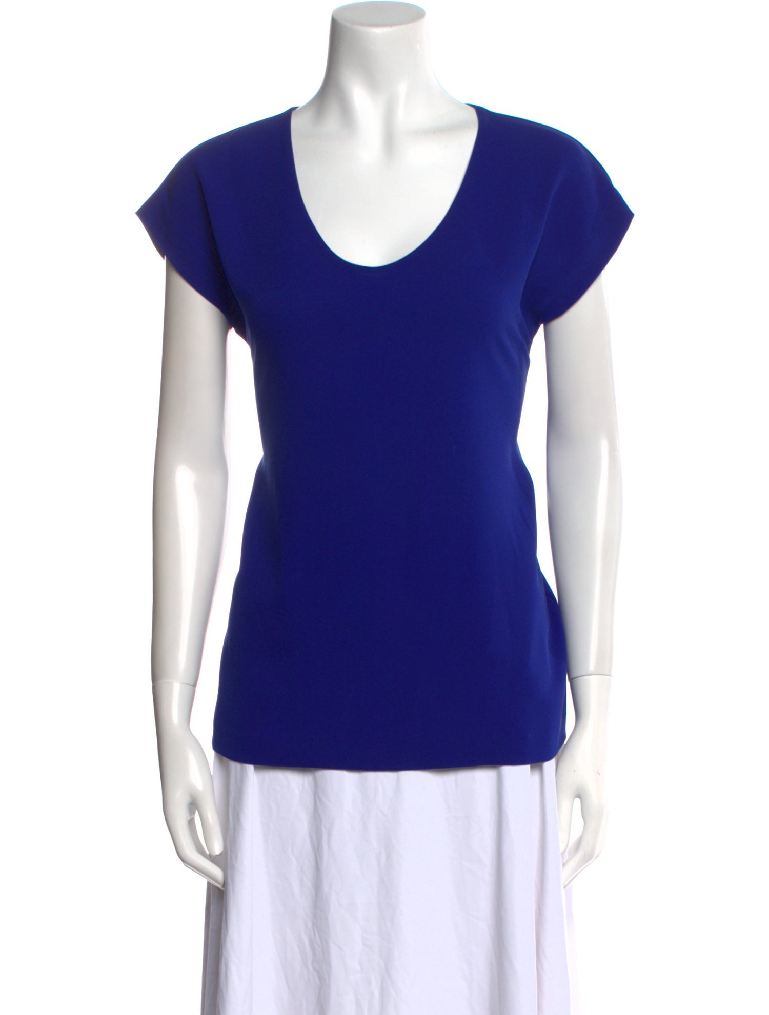 Diane von Furstenberg Scoop Neck Short Sleeve T-Shirt