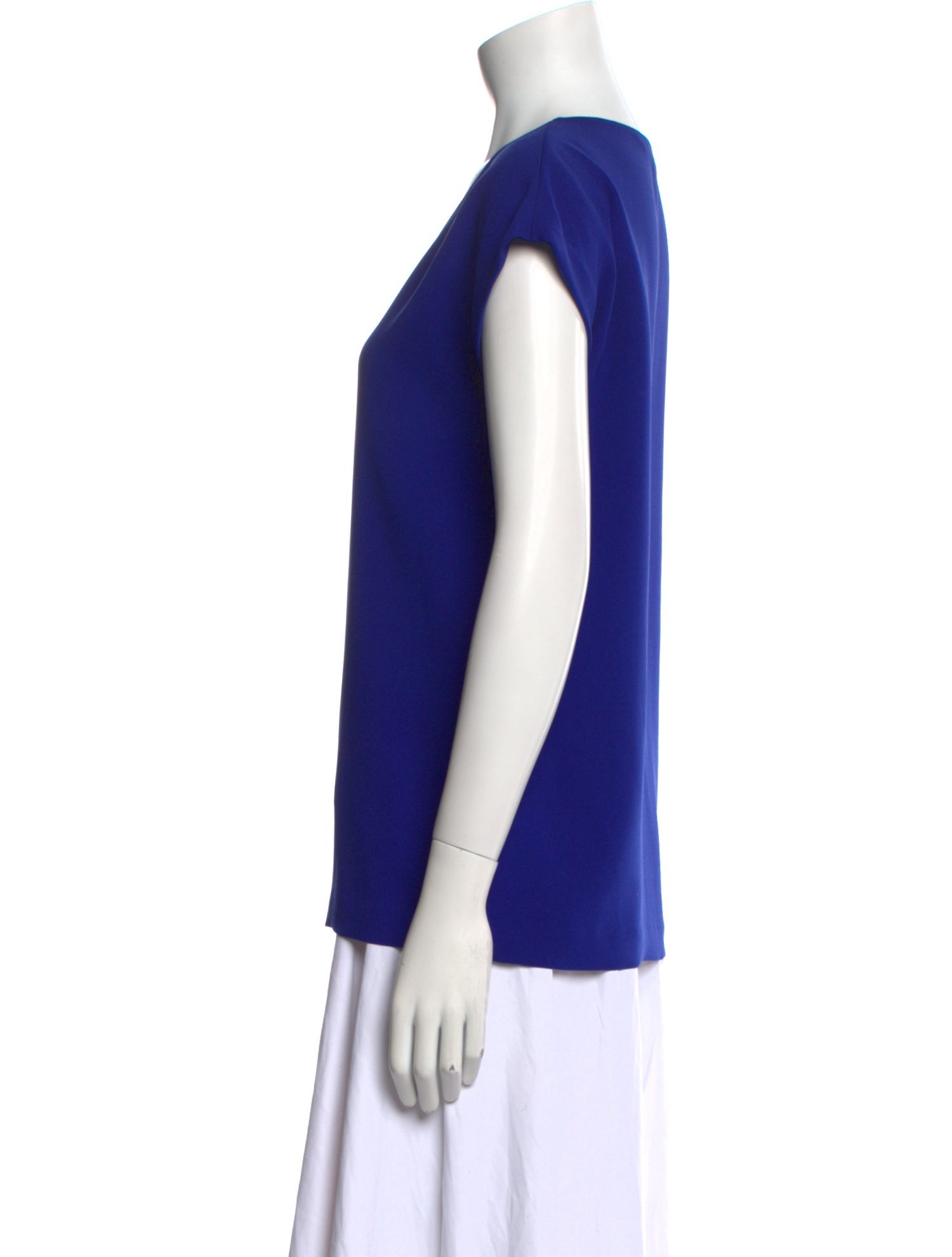 Diane von Furstenberg Scoop Neck Short Sleeve T-Shirt