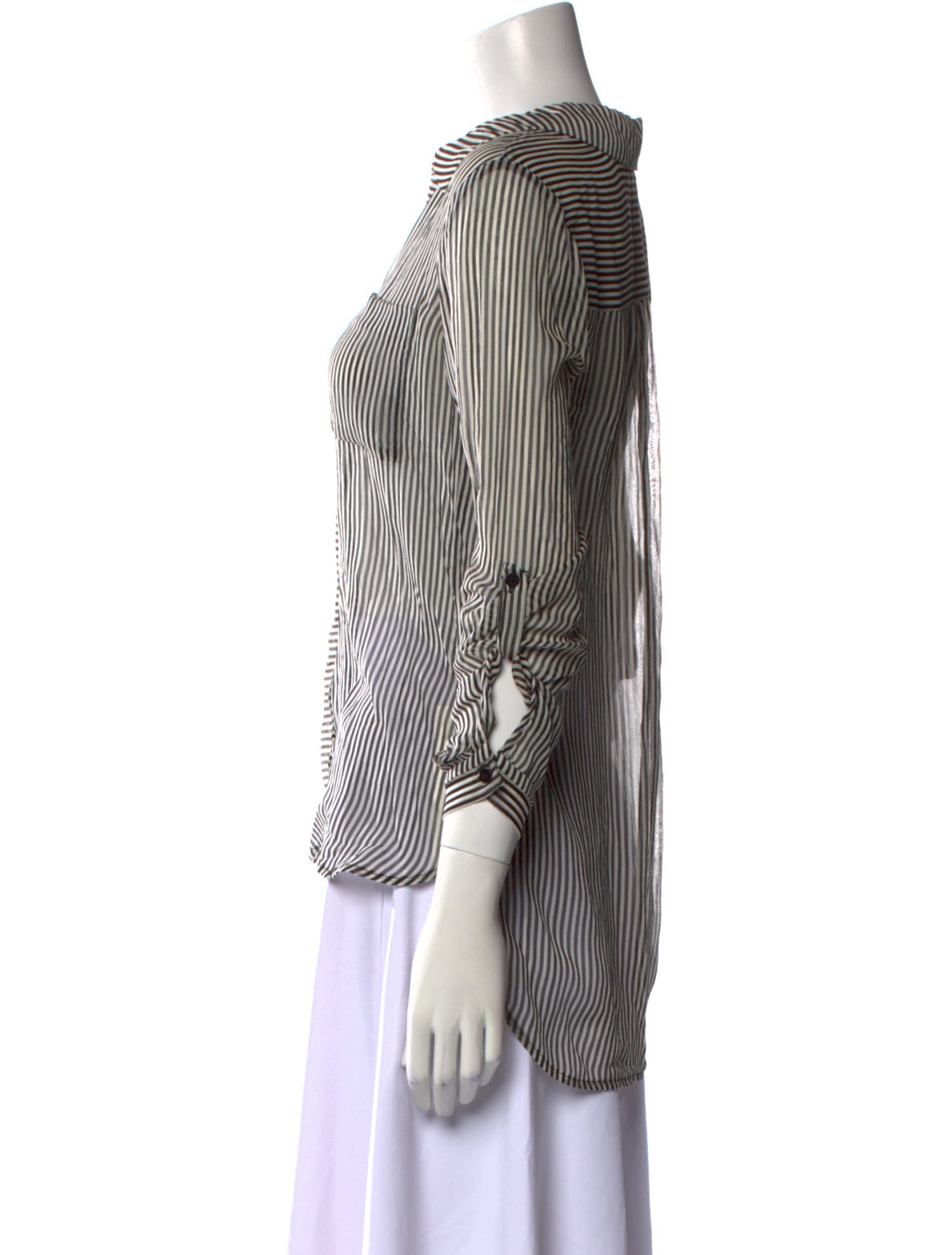 Diane von Furstenberg Silk Striped Blouse