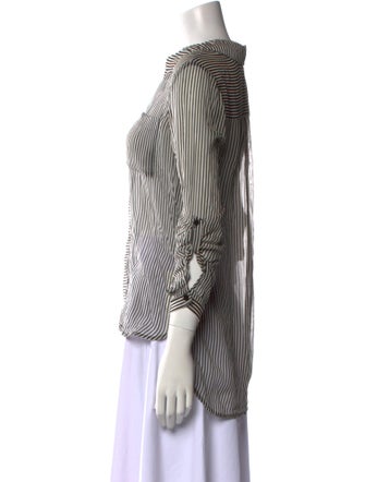 Diane von Furstenberg Silk Striped Blouse