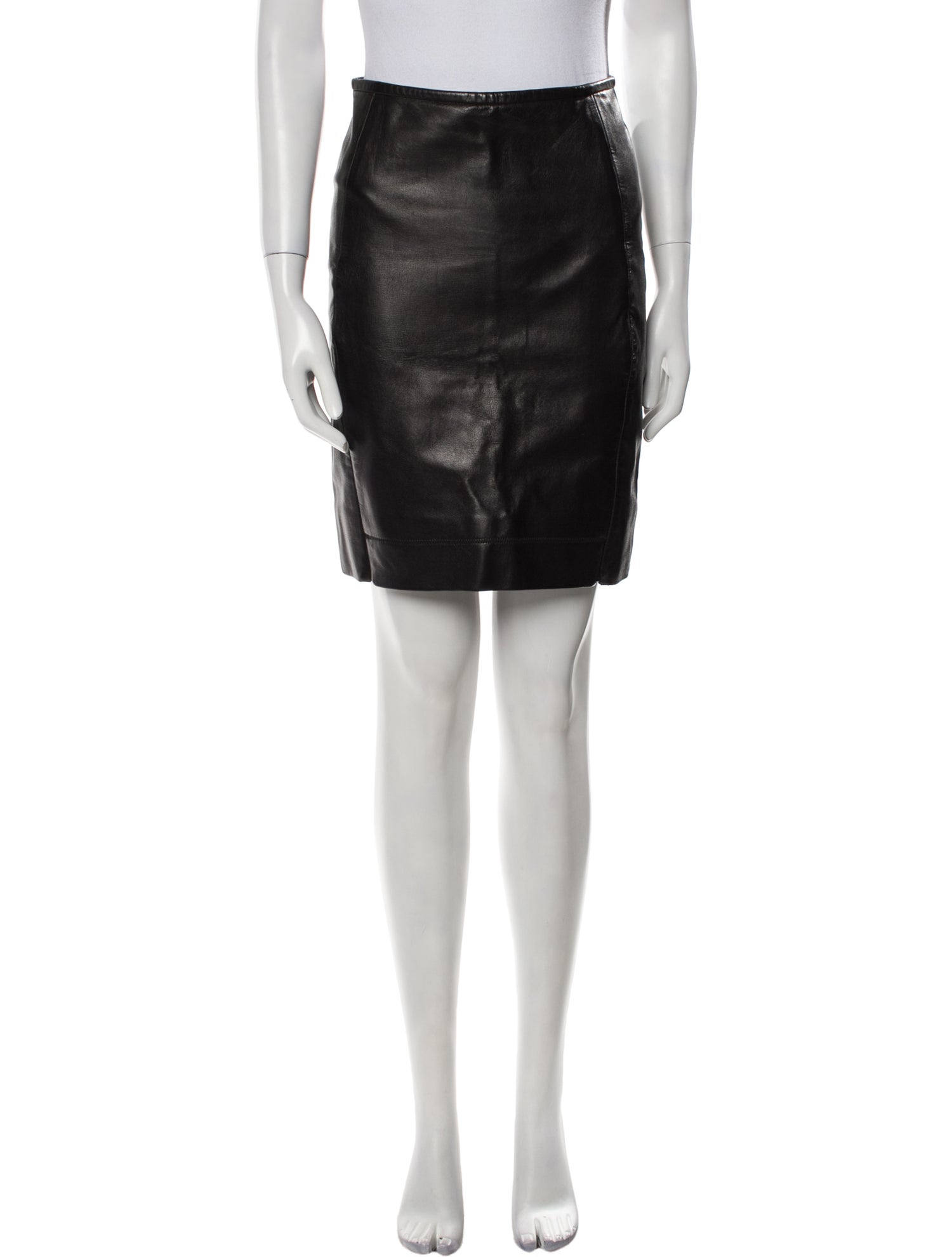 Diane von Furstenberg Leather Mini Skirt