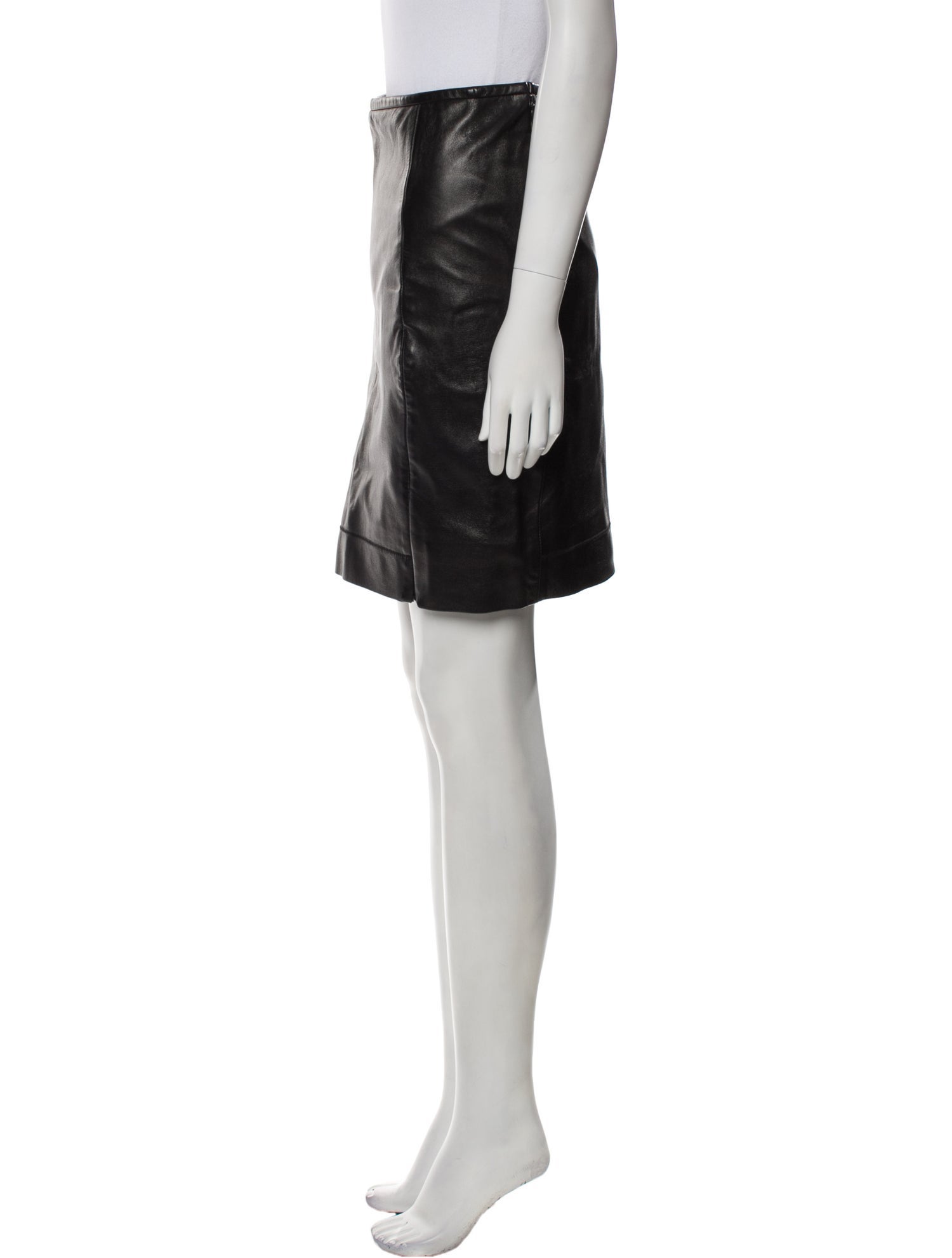 Diane von Furstenberg Leather Mini Skirt
