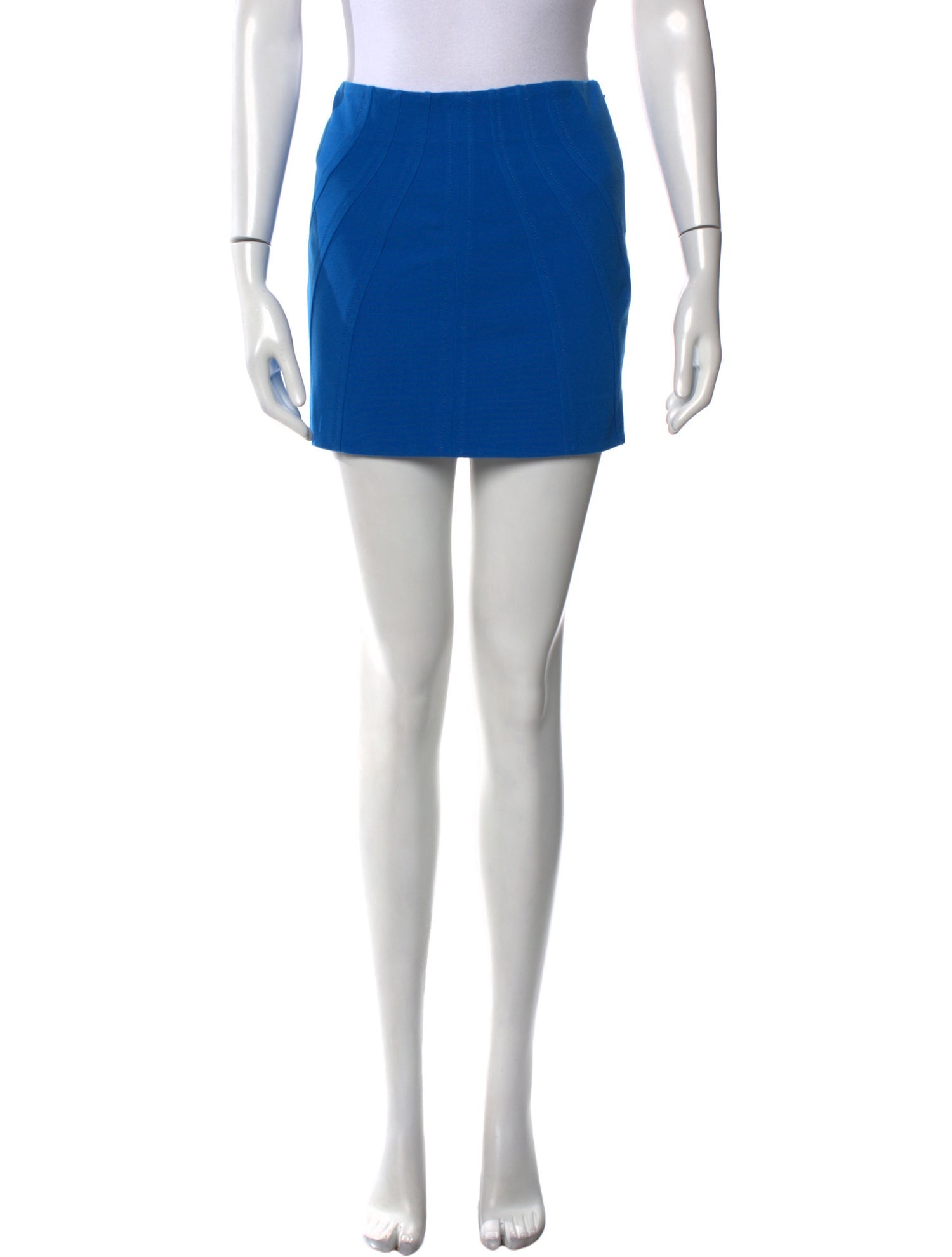 Diane von Furstenberg Pleated Accents Mini Skirt