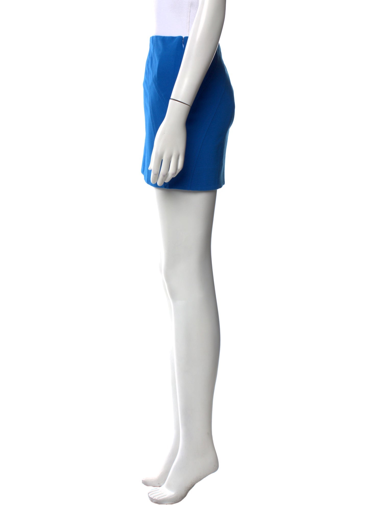 Diane von Furstenberg Pleated Accents Mini Skirt