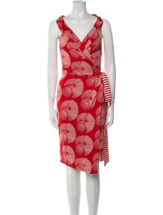 Diane von Furstenberg Printed Knee-Length Dress