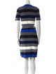 Diane von Furstenberg Striped Knee-Length Dress