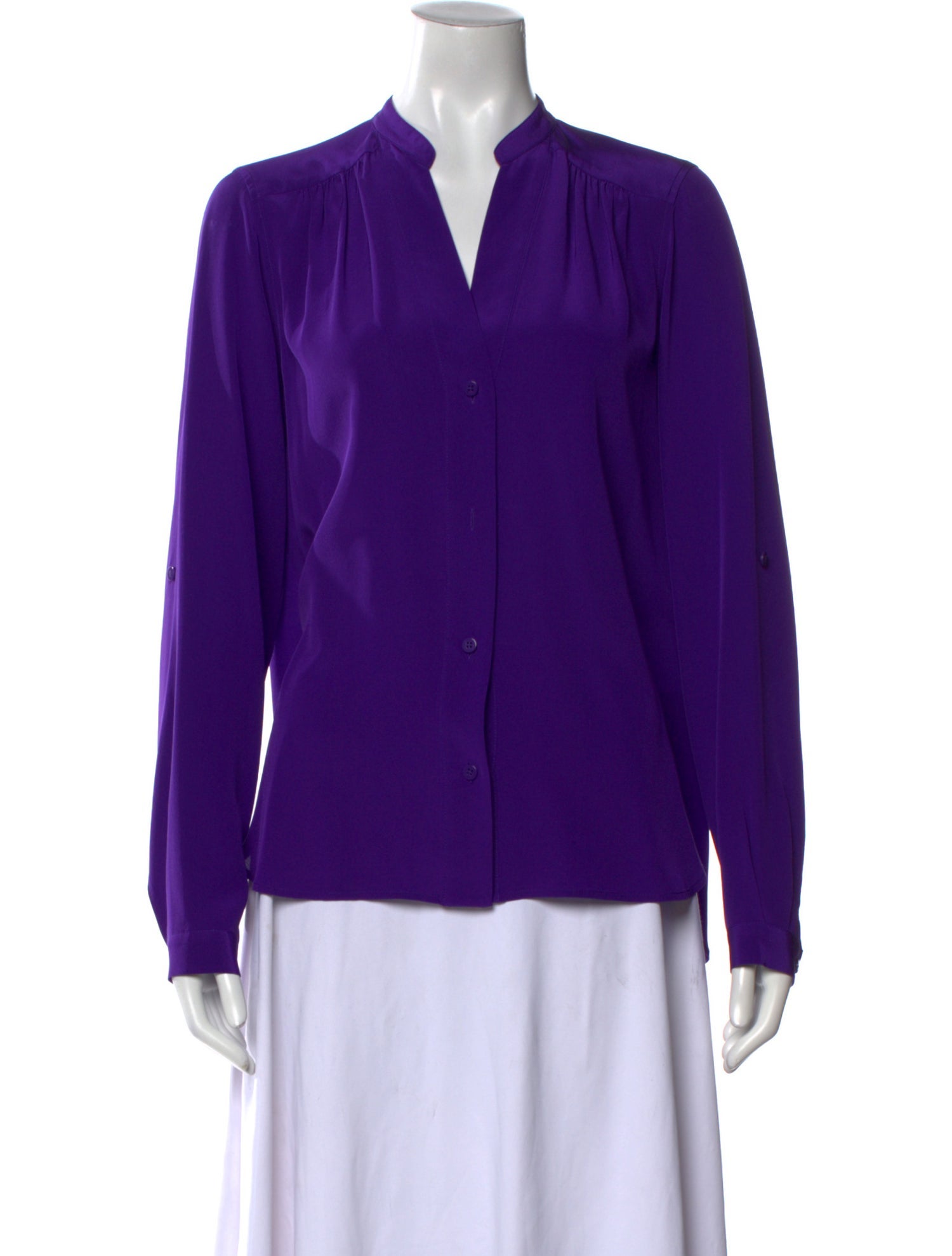 Diane von Furstenberg Silk V-Neck Blouse