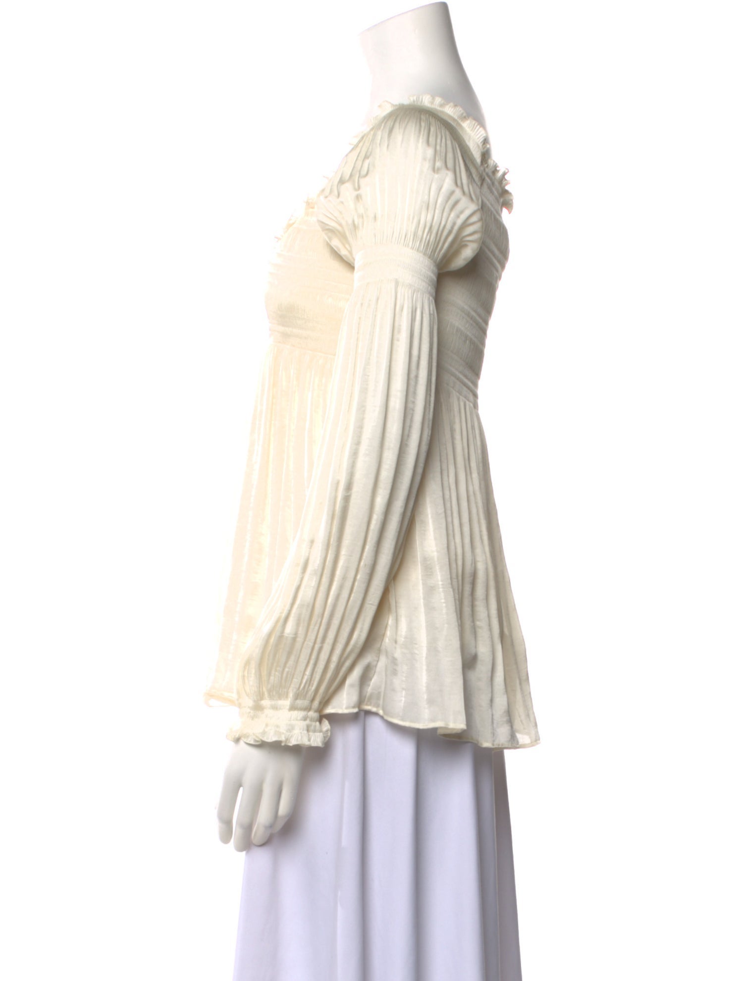 Diane von Furstenberg V-Neck Long Sleeve Blouse w/ Tags