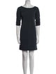 Diane von Furstenberg Bateau Neckline Mini Dress