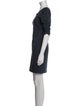 Diane von Furstenberg Bateau Neckline Mini Dress