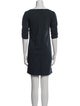 Diane von Furstenberg Bateau Neckline Mini Dress