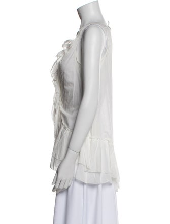 Diane von Furstenberg V-Neck Sleeveless Blouse