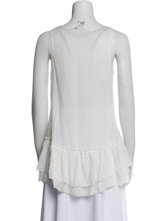 Diane von Furstenberg V-Neck Sleeveless Blouse