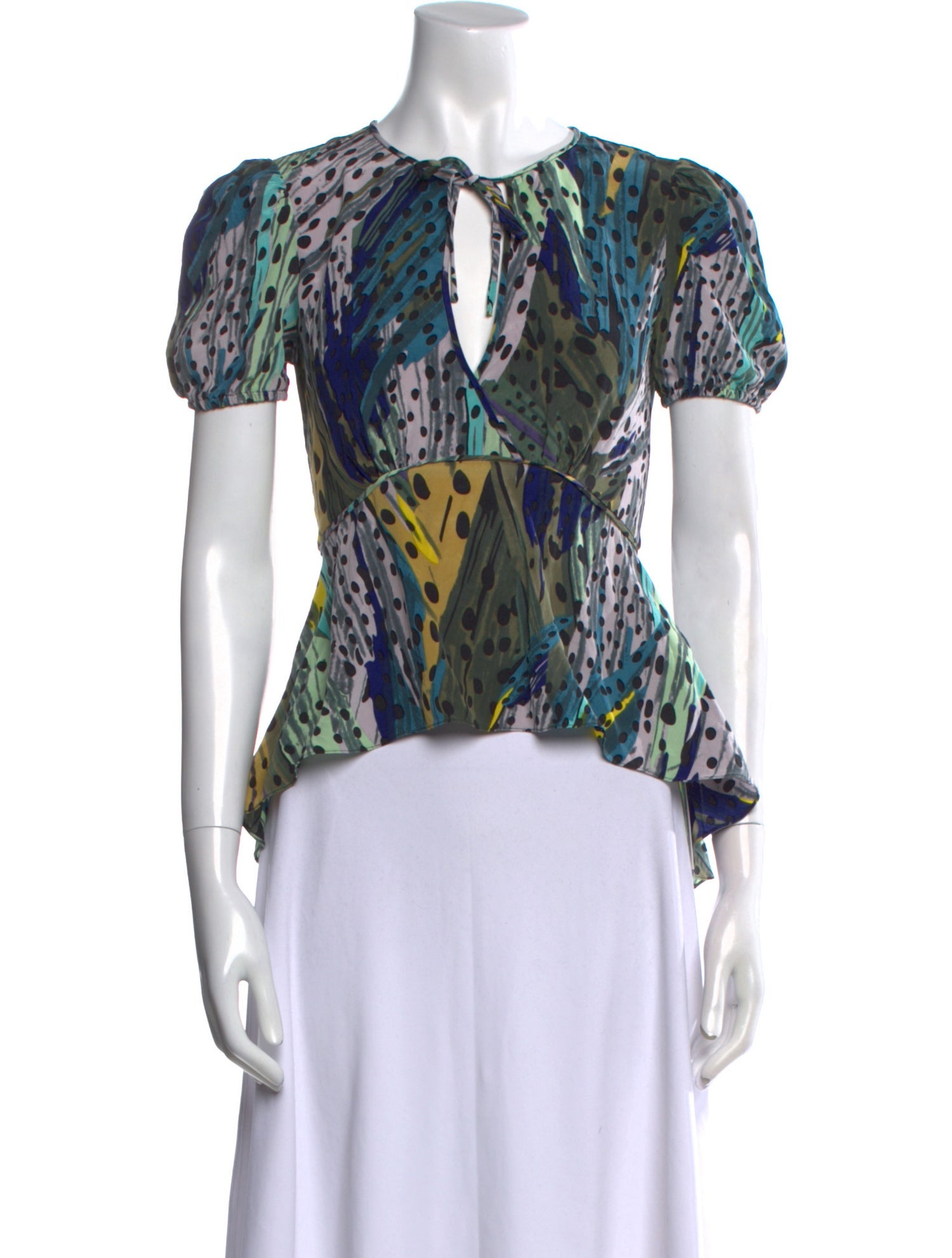 Diane von Furstenberg Silk Printed Blouse