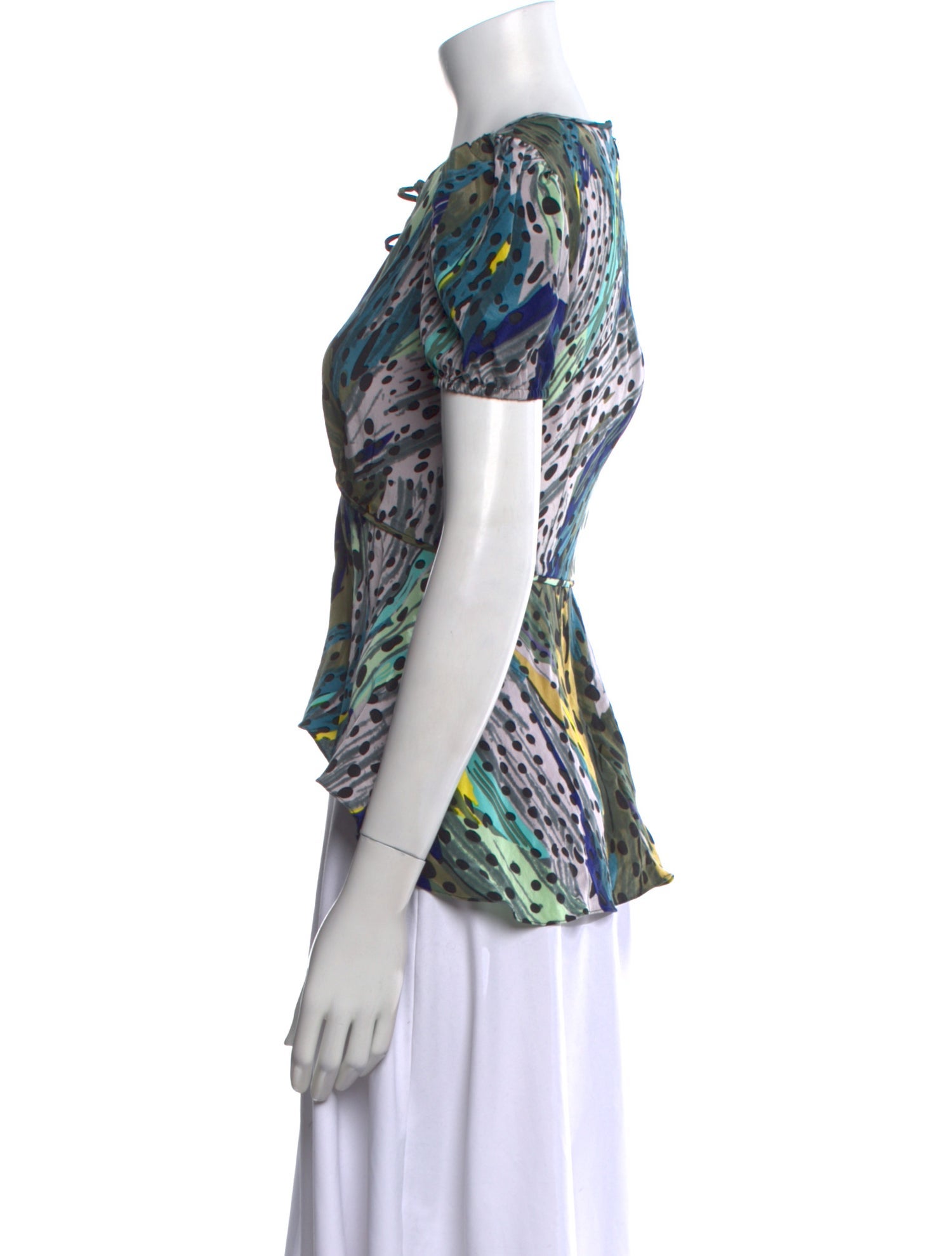 Diane von Furstenberg Silk Printed Blouse