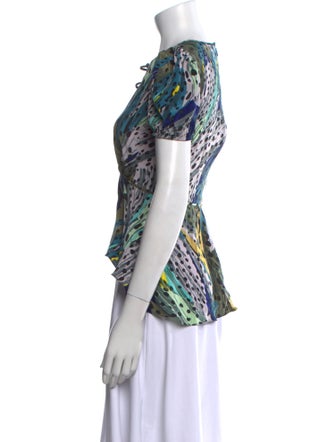 Diane von Furstenberg Silk Printed Blouse