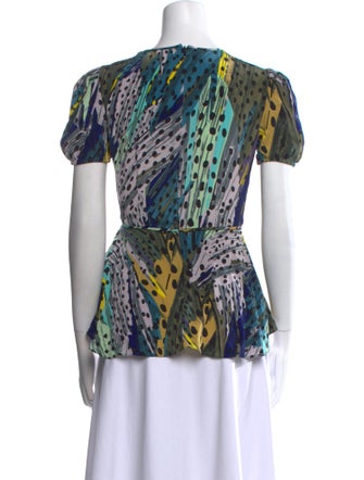 Diane von Furstenberg Silk Printed Blouse