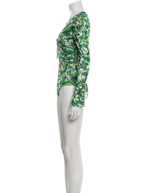 Diane von Furstenberg Printed V-Neck Sweater