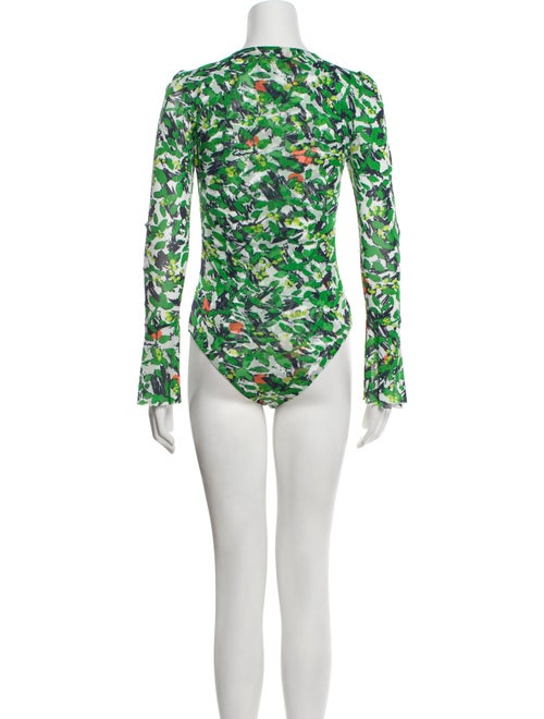 Diane von Furstenberg Printed V-Neck Sweater