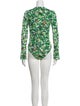 Diane von Furstenberg Printed V-Neck Sweater