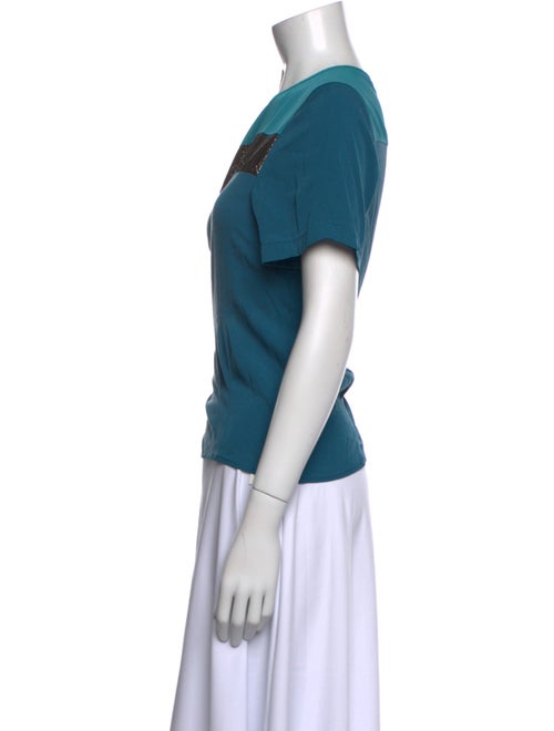 Diane von Furstenberg Silk Scoop Neck Top