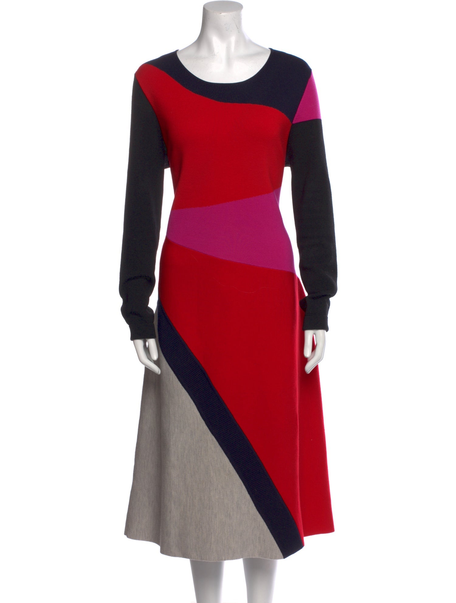 Diane von Furstenberg Merino Wool Midi Length Dress