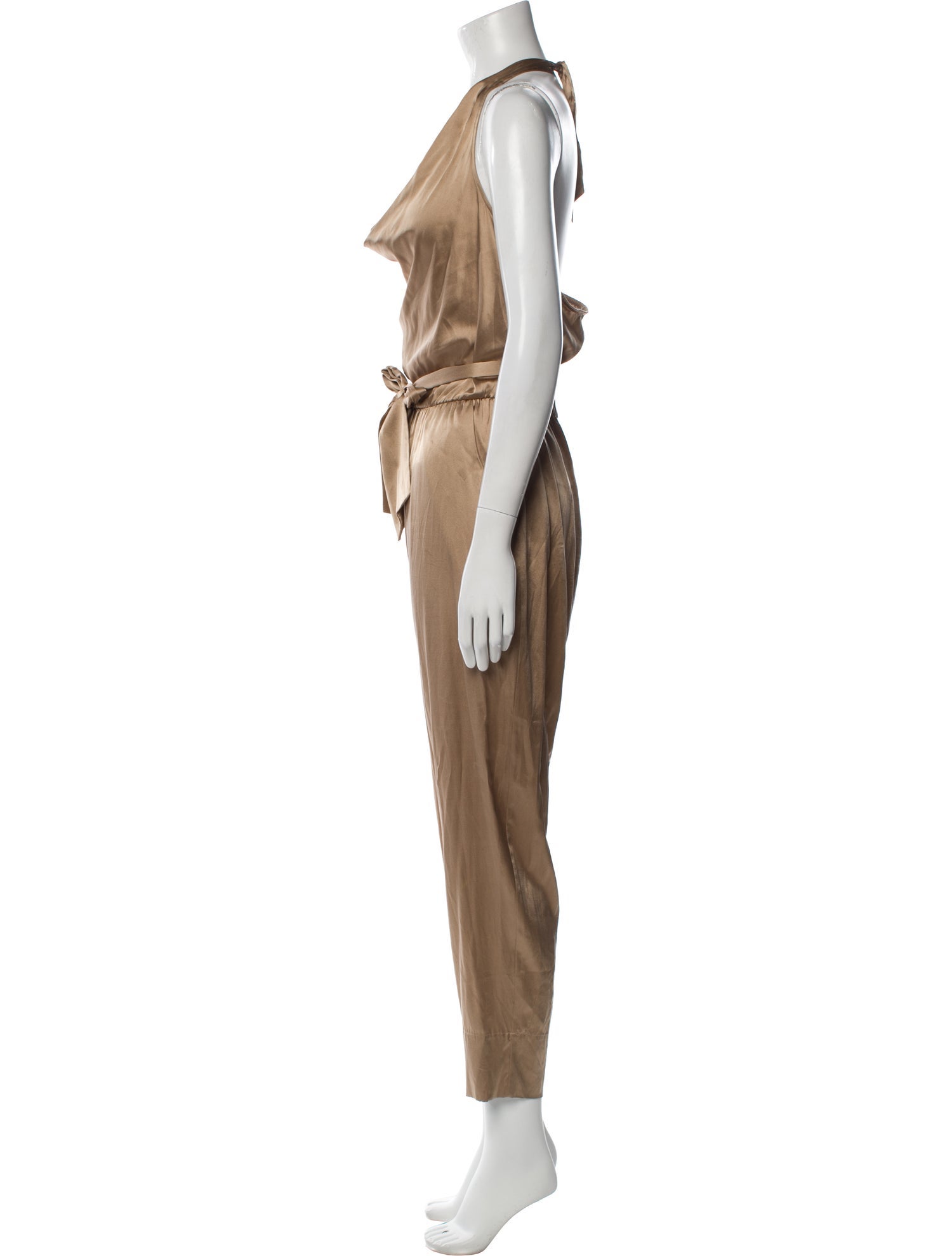 Diane von Furstenberg Silk Cowl Neck Jumpsuit