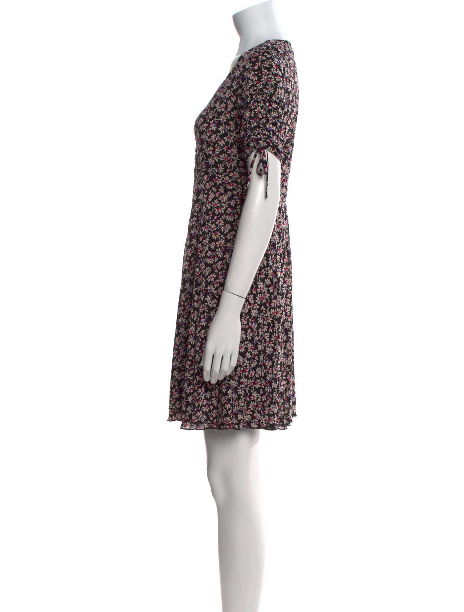 Diane von Furstenberg Floral Print Mini Dress
