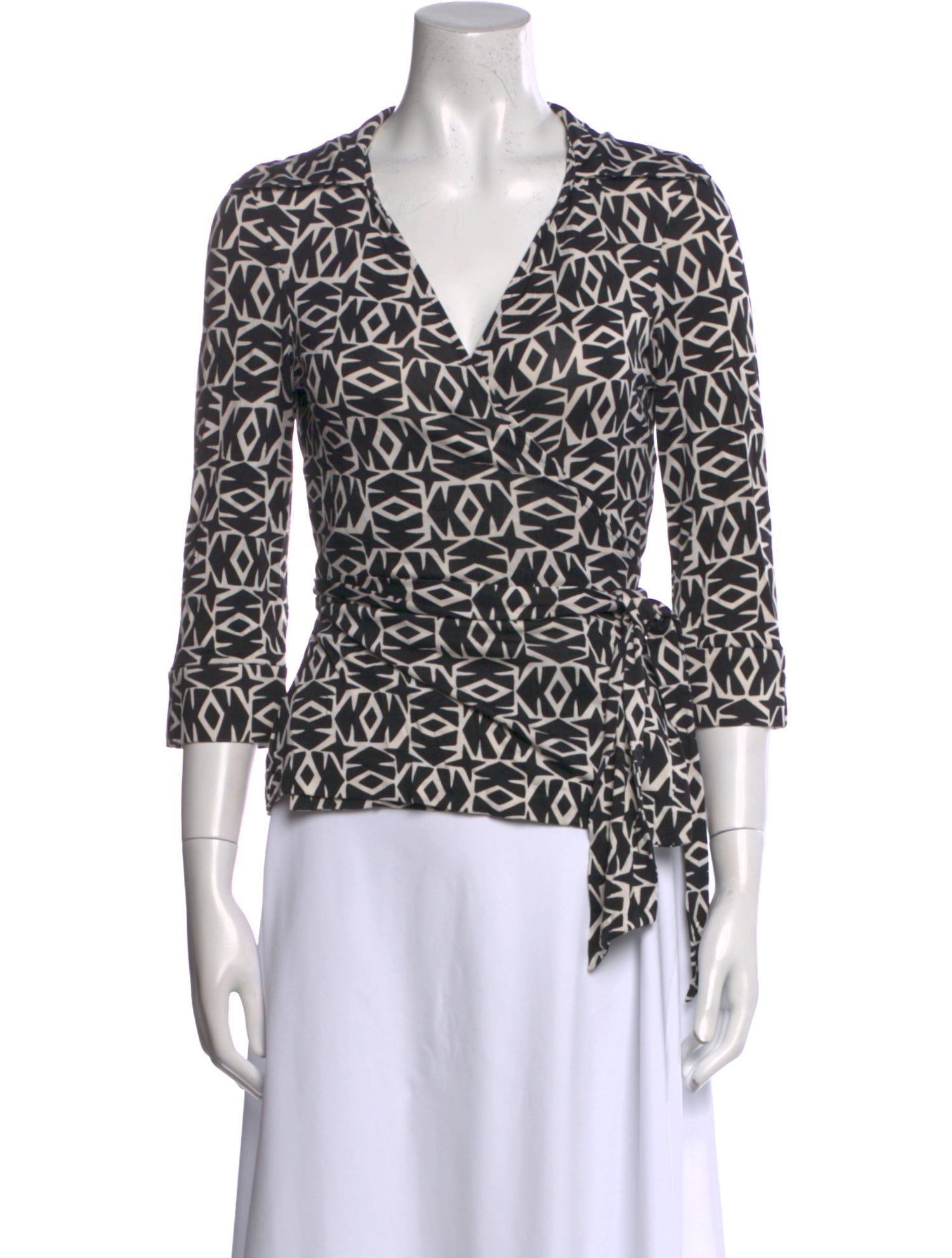 Diane von Furstenberg Silk Printed Blouse