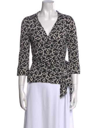 Diane von Furstenberg Silk Printed Blouse