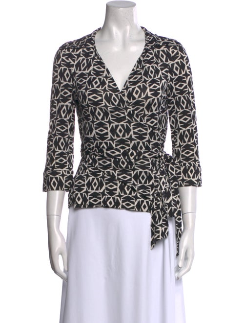 Diane von Furstenberg Silk Printed Blouse
