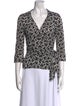 Diane von Furstenberg Silk Printed Blouse