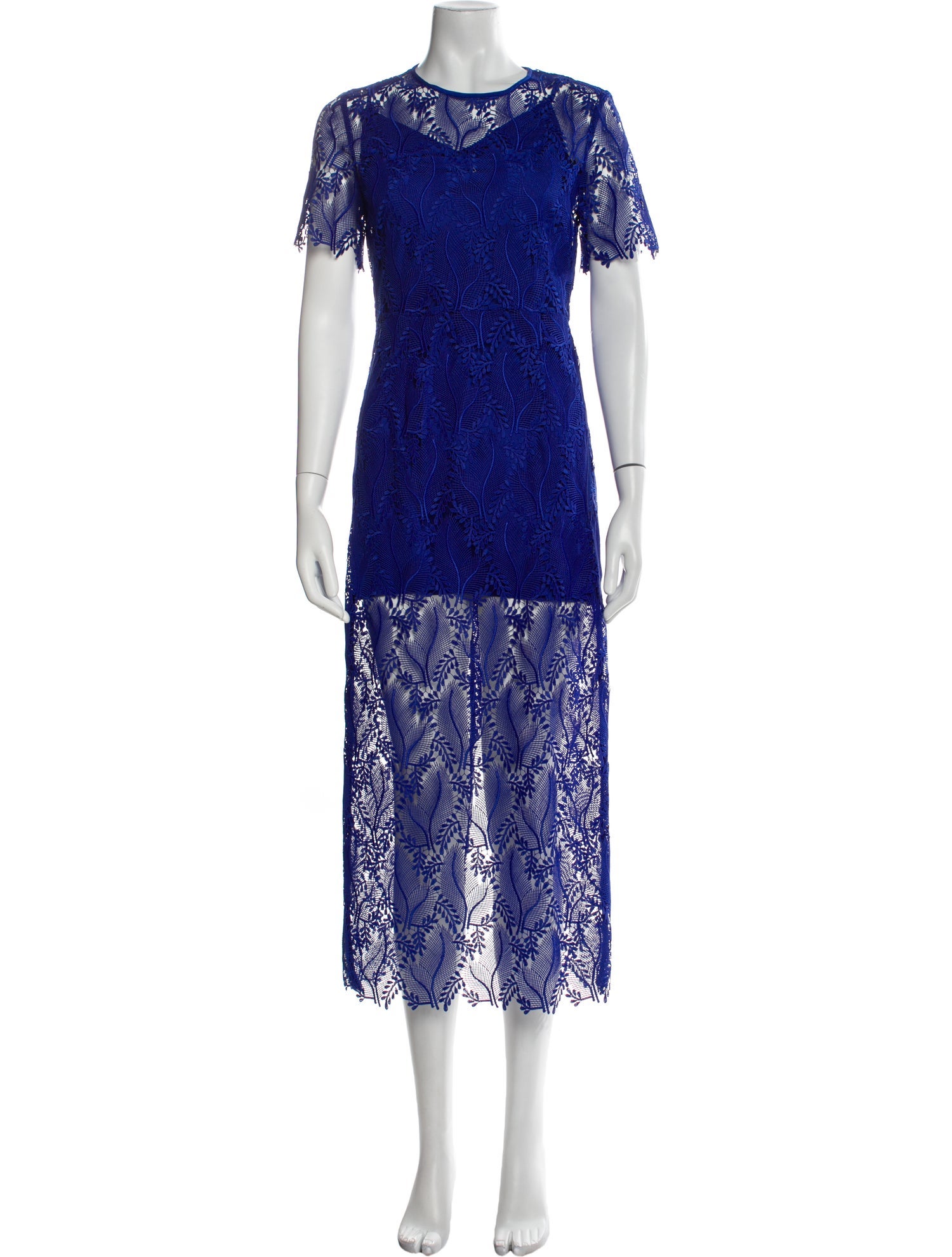 Diane von Furstenberg Lace Pattern Long Dress