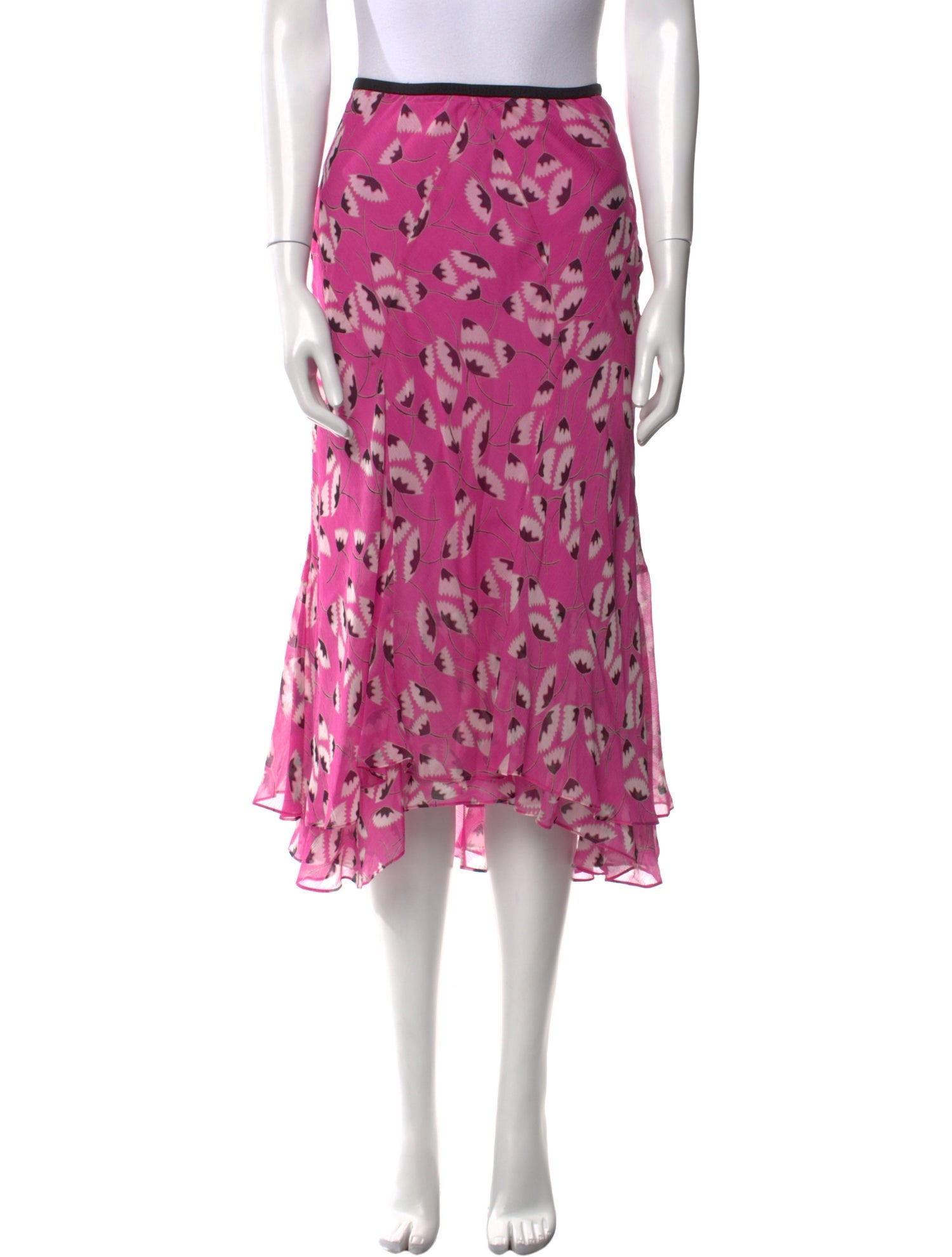 Diane von Furstenberg Silk Knee-Length Skirt