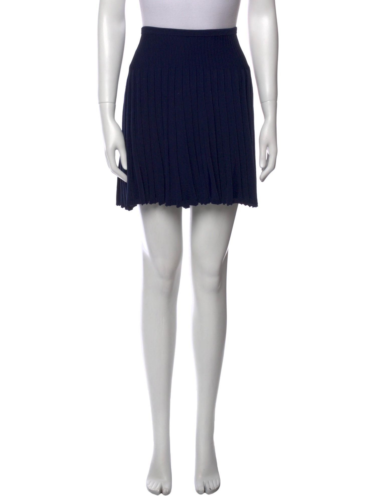 Diane von Furstenberg Pleated Accents Mini Skirt