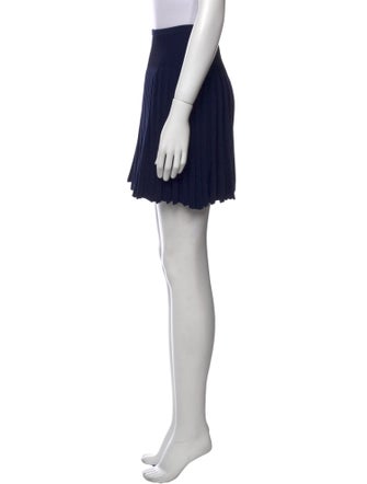 Diane von Furstenberg Pleated Accents Mini Skirt